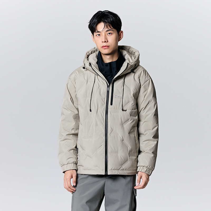 Semir Down Jacket Men 2023 Winter New Outdoor Hooded Goose Down Jacket Comfortable Jacket Texture Simple Loose Jacket