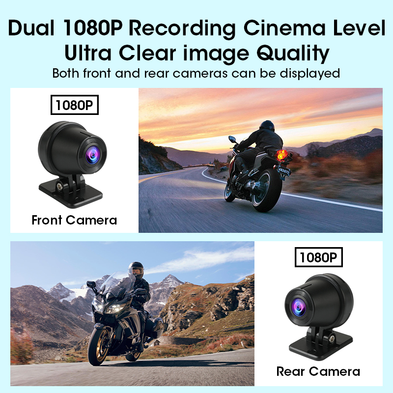 Portátil 6.25 polegada motocicleta navegação gps sem fio carplay android auto dvr gravador de unidade moto monitor wifi ipx7 à prova dwaterproof água