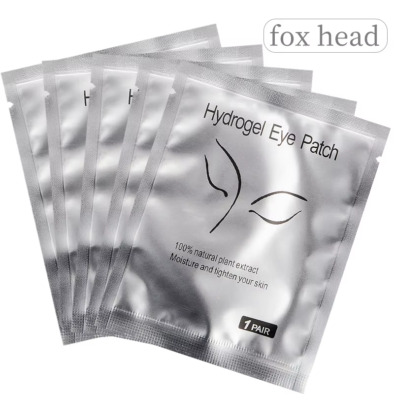 50pairs Eyelash Extension Under Eye Gel Pads Lash Lint Free Hydrogel Eye Patches Eyelash Extension Supplies Girls Makeup Tools