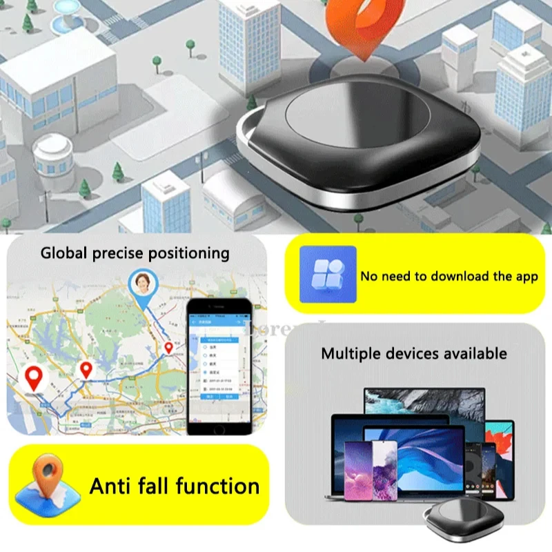 Xiaomi GPS трекер Bluetooth Airtag работает с для Apple Find My APP Smart iTag Pet Key Finder Багажный трекер для системы IOS