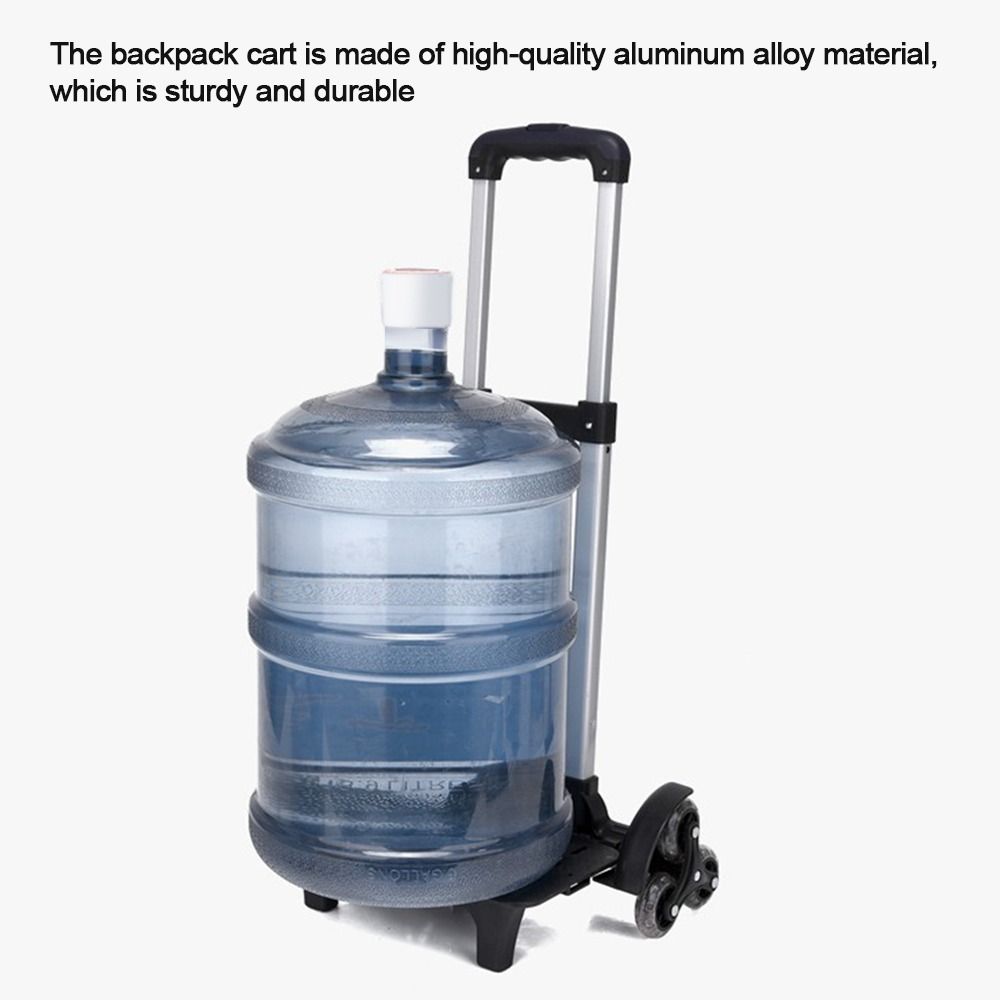 2 Wheel Pullling Rod Carrier Portable Foldable Aluminum Alloy Student Backpack Trolley Rack Pet Bag Luggage Travel Hand Cart