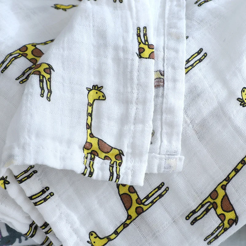 110x110cm cobertor de musselina algodão bebê swaddle macio cobertor recém-nascido toalha de banho gaze infantil menino menina envoltório saco de dormir capa de carrinho