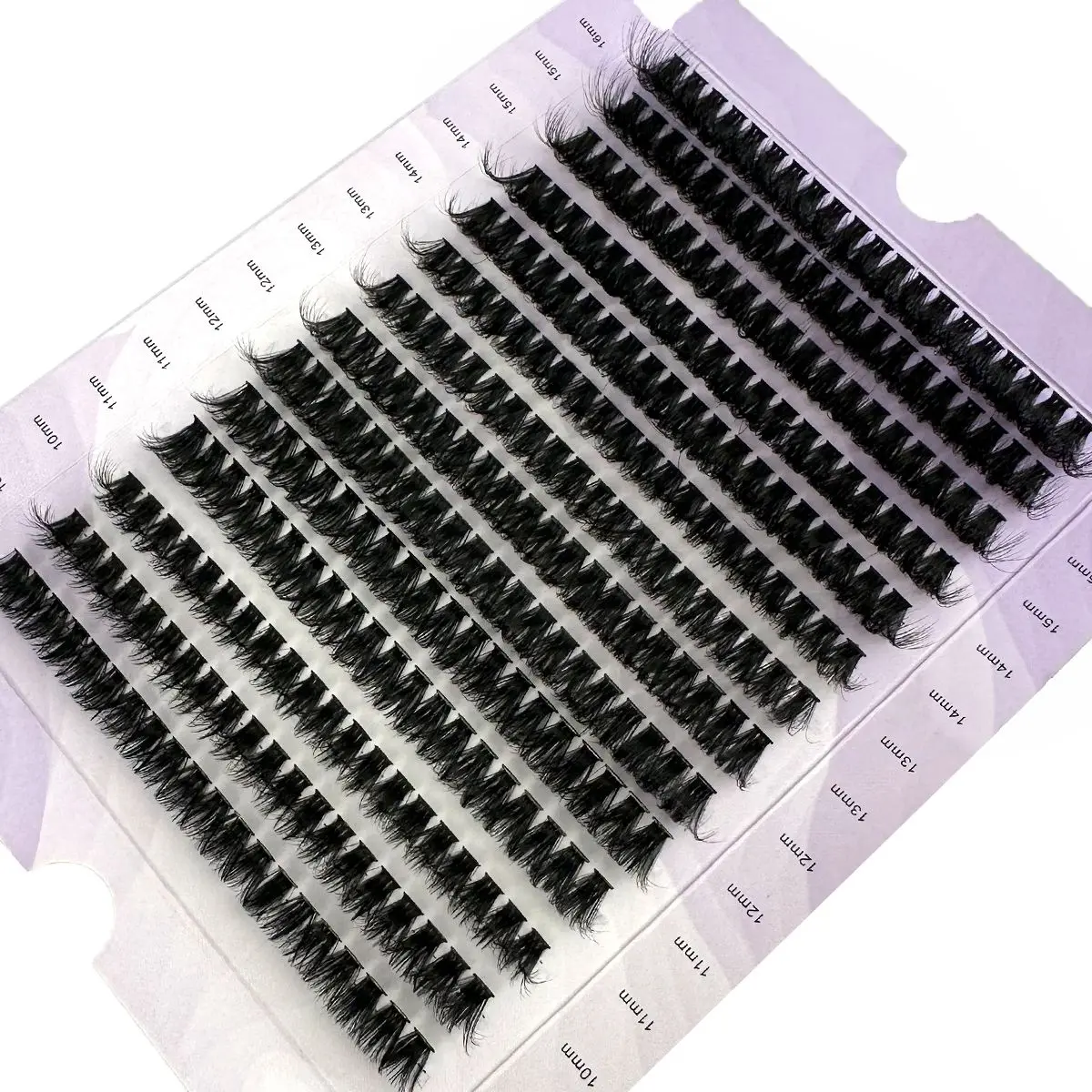 HBZGTLAD 14 Rows 5D Fluffy Cluster Lashes 60D/80D/100D Thick Eyelash D/DD Curl 9-16mm Mix Individual Lashes DIY Lash Extensions