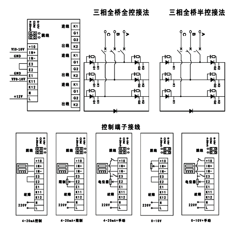 PSCR-3L-A Three-phase thyristor trigger board SCR Phase shift Voltage regulator Power regulator PSCR-3L-A