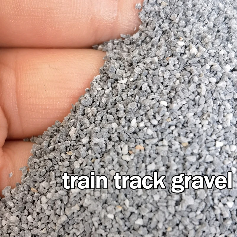 Pista de tren, modelo de grava, balastro sin polvo, modelo de tren, balastro de pista, grava, bricolaje, Micro paisaje, ferrocarril, piedra de esquina