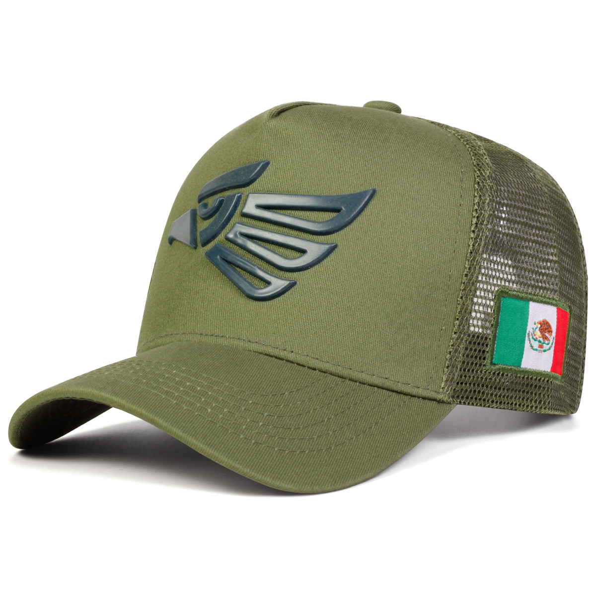 Unisex Mexican Eagle Label Baseball Net Caps Outdoor Adjustable Spring and Summer Casual Sunscreen Hat