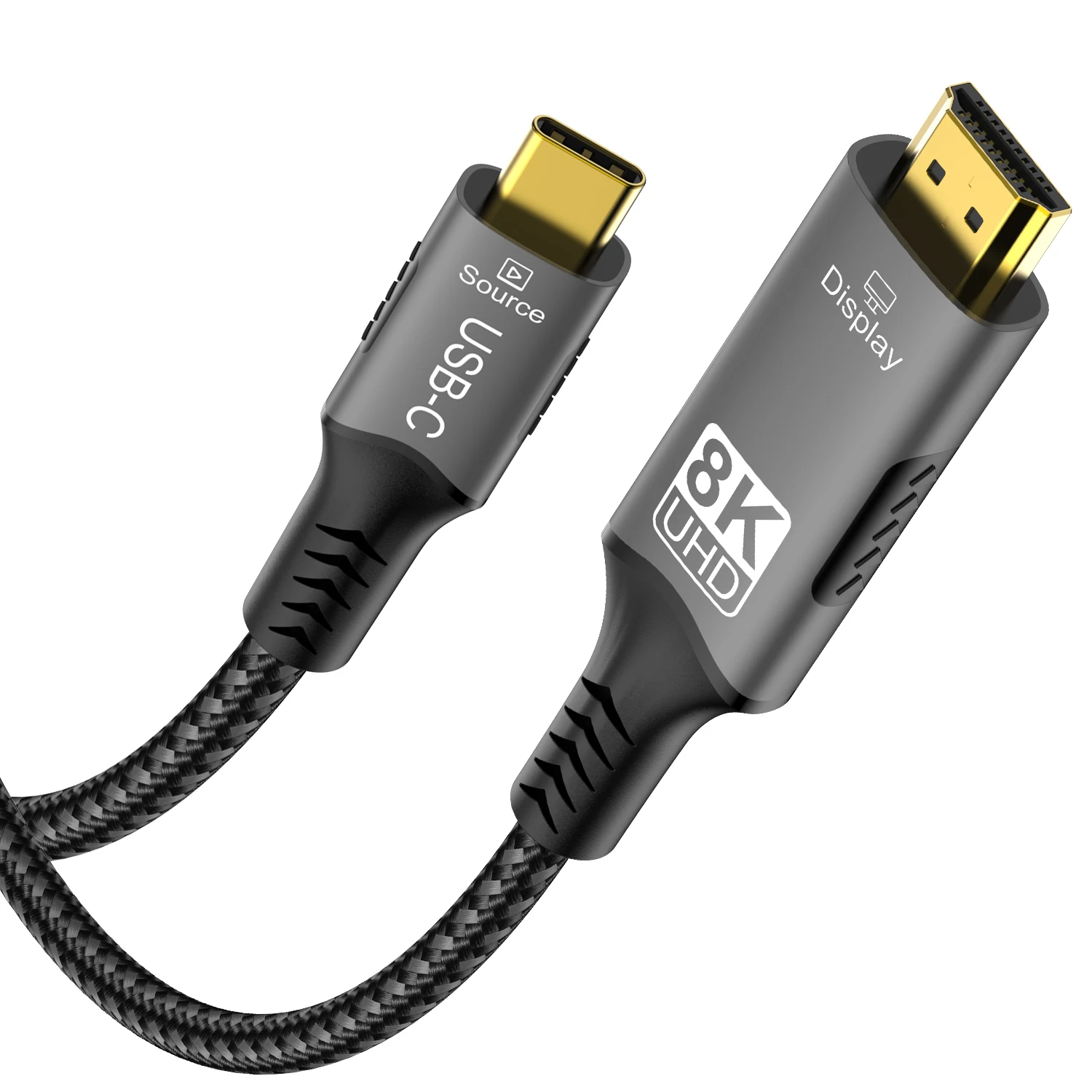 8K USB C to HDMI 2.1 Cable Adapter  8K60Hz  Type C to HDMI Cable for Thunderbolt 3 Compatible with MacBook Pro  IPad pro  Laptop