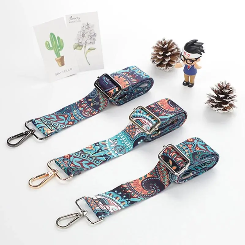 1PC Tracolla per borsa in nylon Cinghie colorate da donna per tracolla Messenger Accessori per borse a tracolla Cinghie per cinture ricamate regolabili