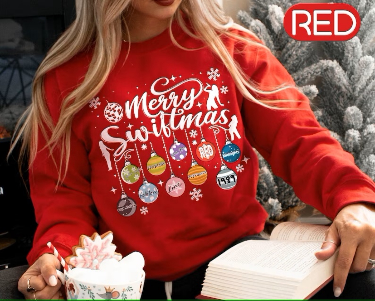Sudadera Merry Swiftmas The Eras Tour, camisa navideña con un suéter Merry Swiftmas, regalo de seguidor TS para Swifties, ropa de mujer