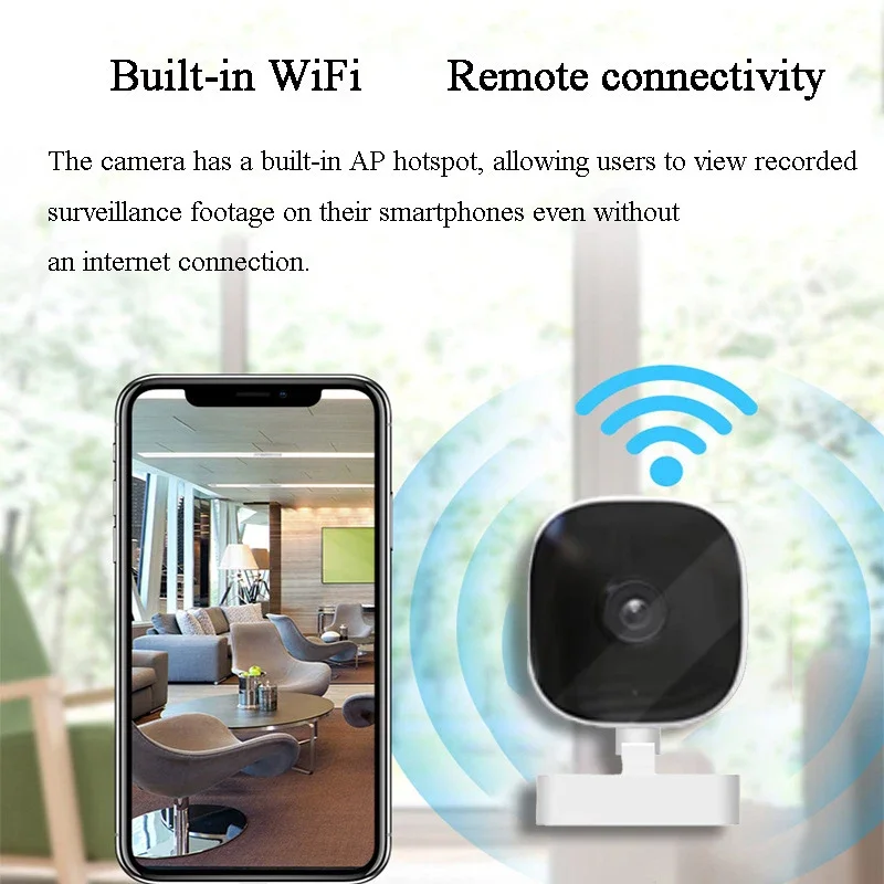 Xiaomi-Mini cámara inalámbrica 4K HD, web gran angular, aplicación de monitoreo interior con versión nocturna, Audio bidireccional, cámara impermeable IP65 ﻿