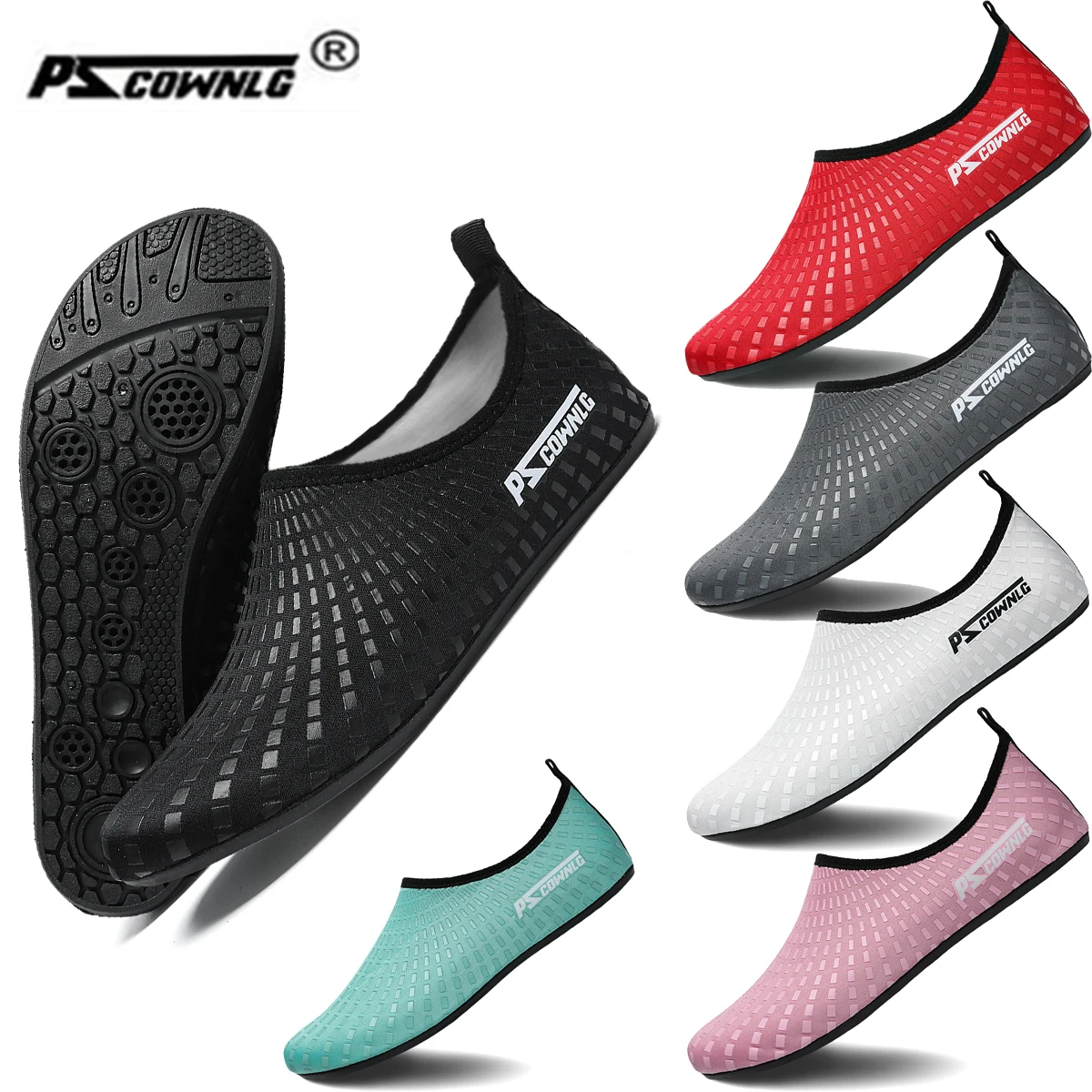 Sapatos de mergulho mulheres aqua sapatos homens praia natação esporte aquático meias descalços tênis fitness dança natação surf mergulho sapato
