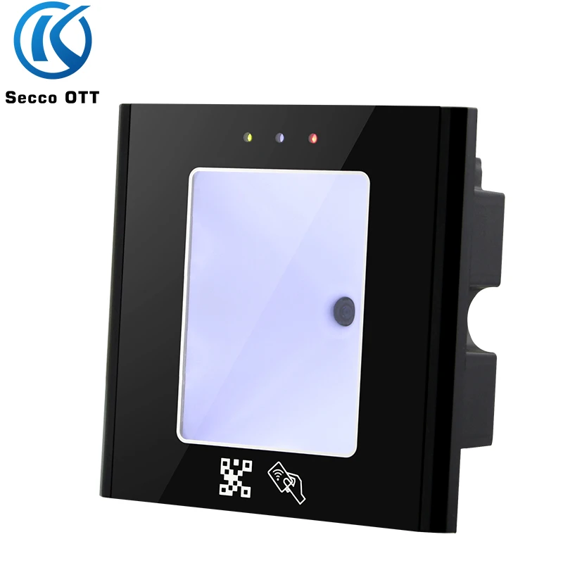 Cabezal de lectura de código QR estático/dinámico 13,56 Mhz integrado de IC, lector de tarjetas de identificación de 125Khz, formato de nivel Wiegand/RS232/RS485/TTL