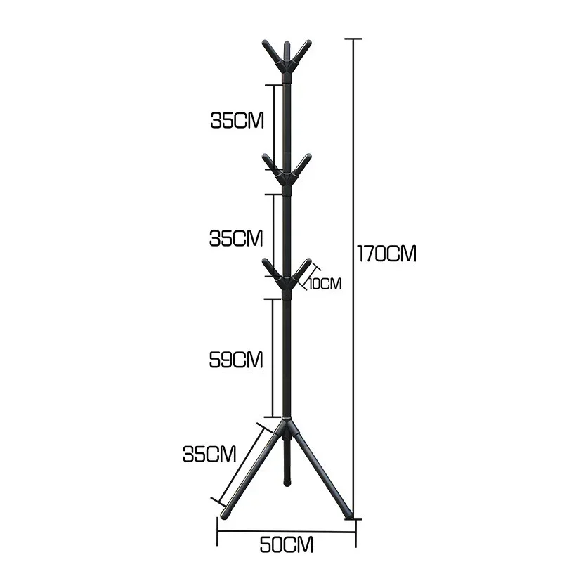 Appendiabiti da terra a forma di ramo di un albero Appendiabiti per camera da letto Multi gancio Organizzatore di vestiti mobile e conveniente