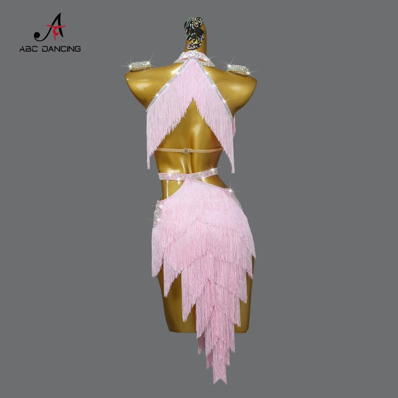 2025 ชุดเต้นรําละตินเซ็กซี่ Professional ผู้หญิงห้องบอลรูม Party Prom กระโปรงสั้นสาว Samba Line กีฬาเวทีสวมใส่ Fringed เสื้อผ้า