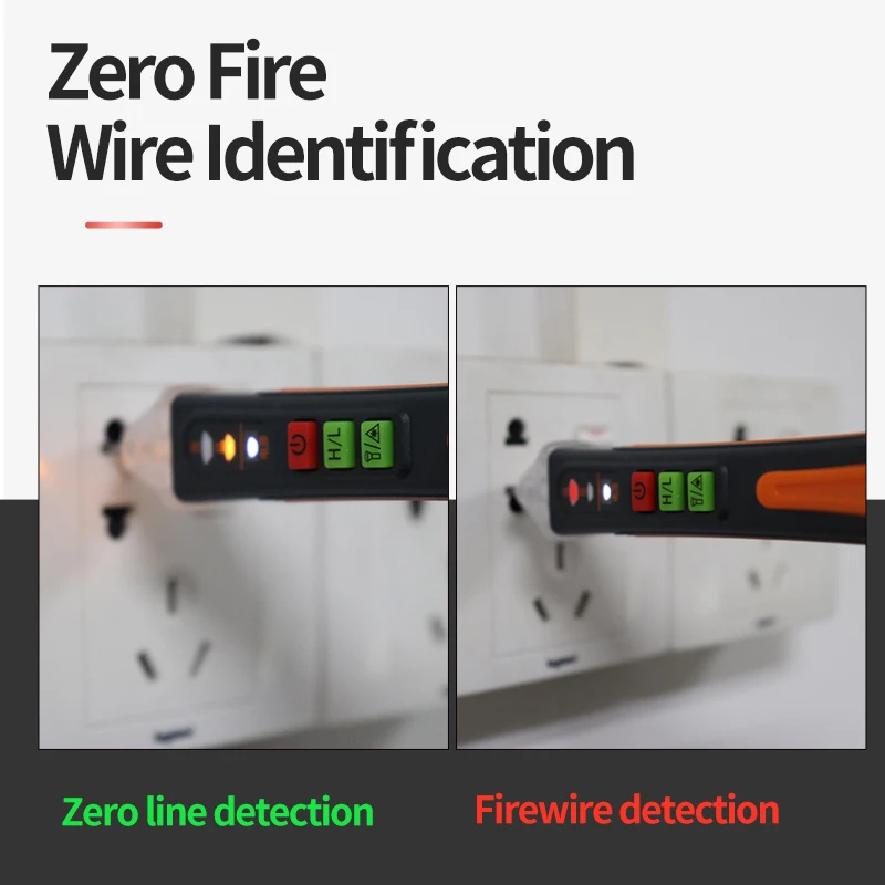 Detector de voltaje inteligente, probador de voltaje sin contacto, medidor de pluma, Sensor eléctrico de corriente de 12-1000V, lápiz de prueba, indicador de voltaje