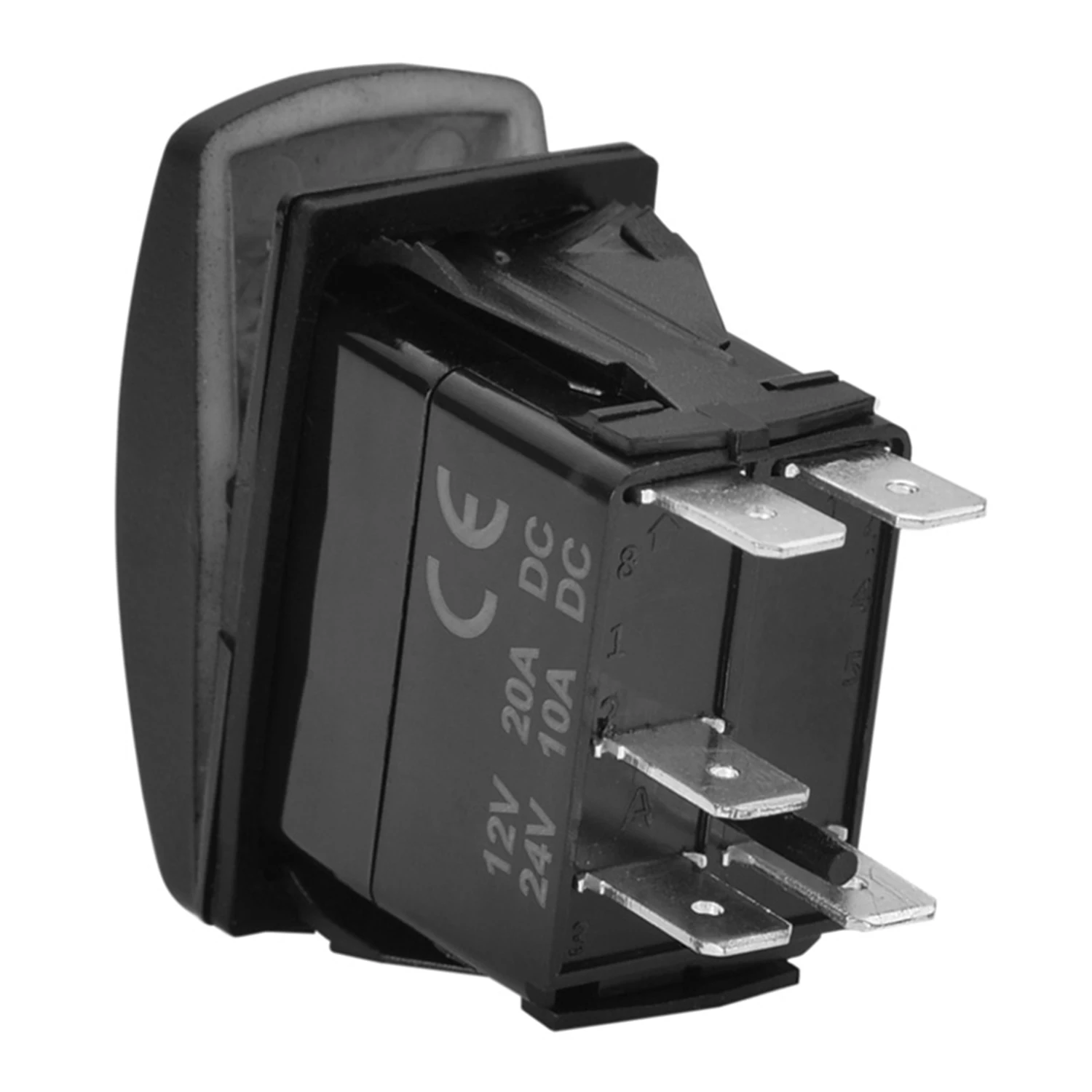 Blaue LED 12 V LED-Lichtleiste, Nebelscheinwerfer, Wippschalter, 5-polig, EIN-AUS, 3 Positionen, Kippschalter für Auto, Boot, Marine, Yacht, 12 V/20 Ampere
