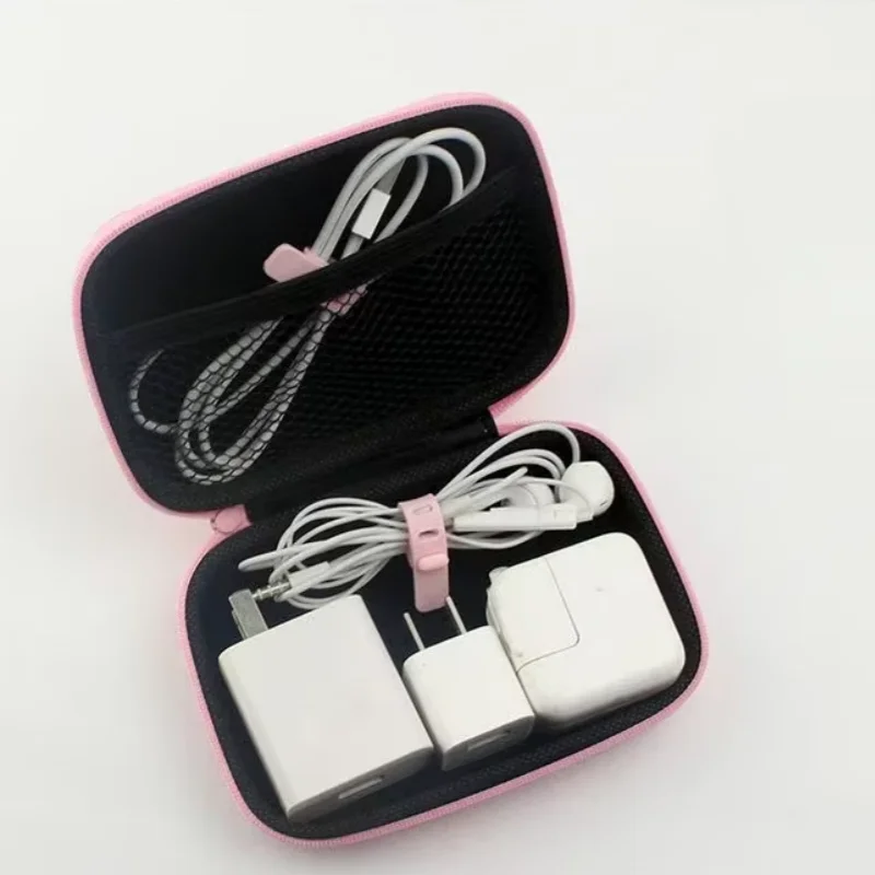Urocza torba do przechowywania kabli do ładowania Hello Kitty, organizer podróżny dla dziewczyn, przenośny futerał ochronny na kosmetyki i biżuterię z motywem kreskówkowym.