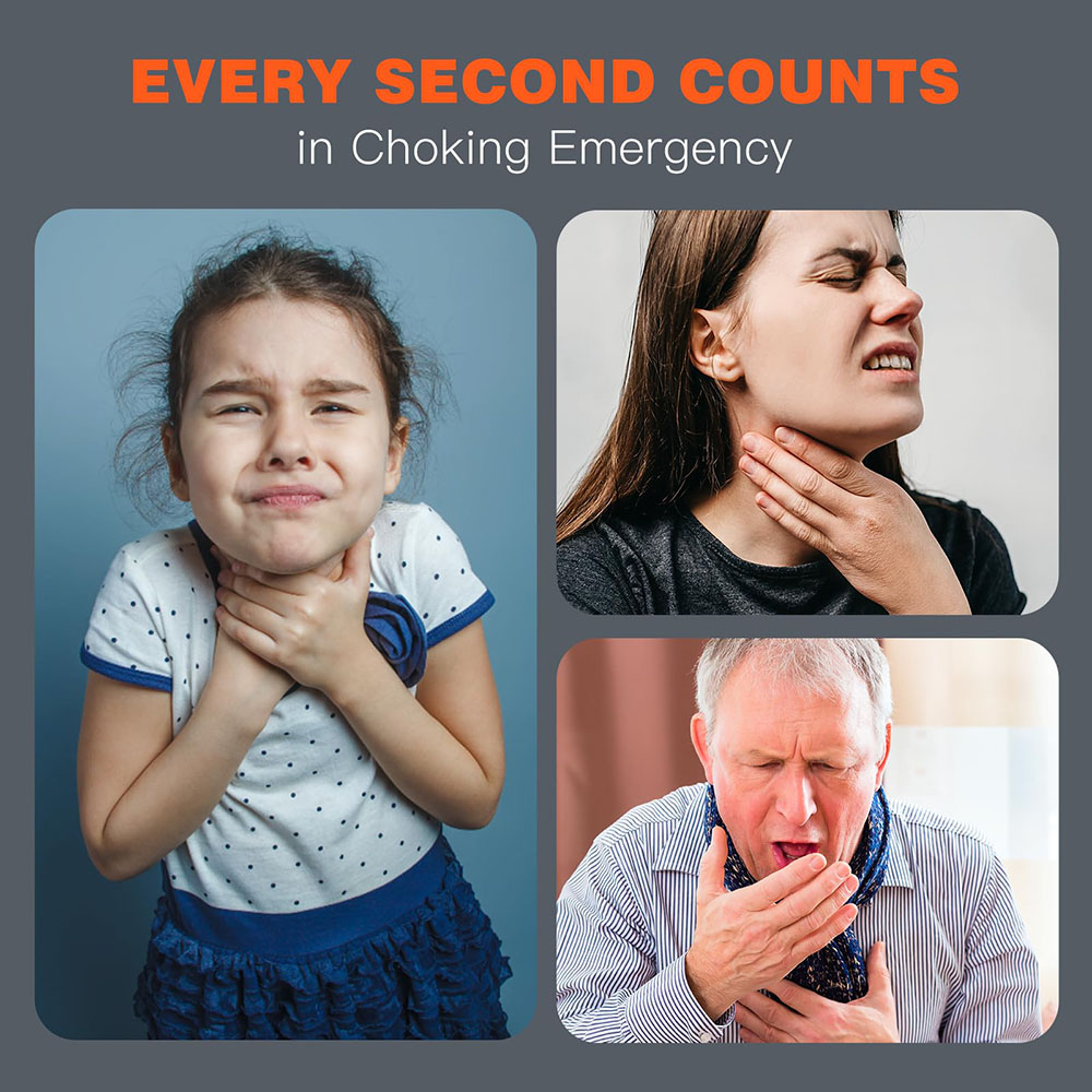 Erste-Hilfe-Anti-Erstickungs-Rettungsgerät, automatisch, für Erwachsene und Kinder, mit 3 verschiedenen Größen, Masken, Notfallset für Zuhause, Airway Assist