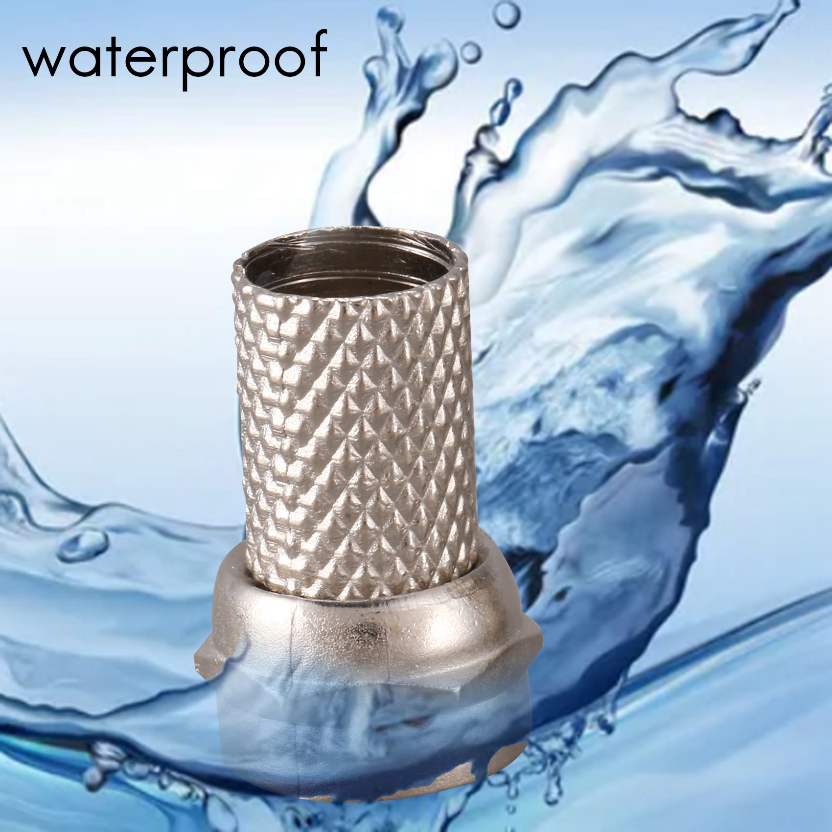 同軸ケーブルrfコネクタ,オス同軸ケーブル,f型,ツイスト入力,cctv rg6,20個