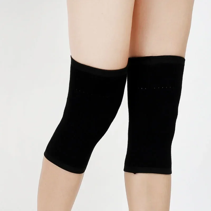 ผู้หญิงผ้าขนสัตว์น้ำหนักเข่าอุ่นแขนยาวฤดูหนาว Coldproof Warm หัวเข่าถักสูง Kneecap เข่าป้องกันขาอุ่น