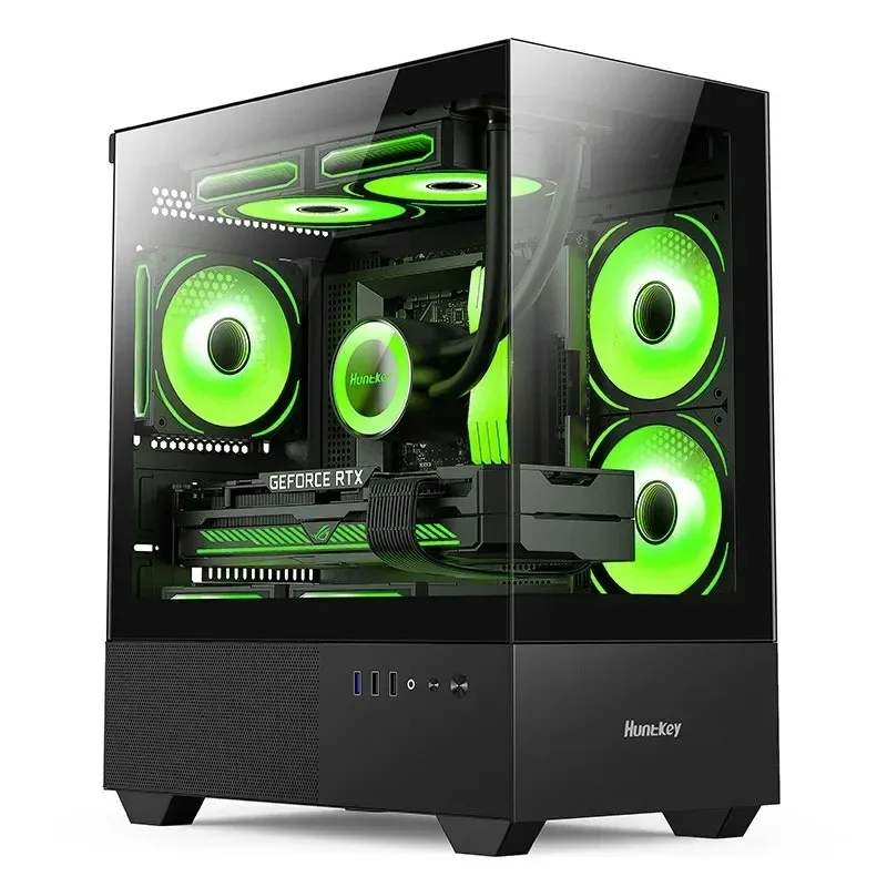 G45 คอมพิวเตอร์เดสก์ท็อป I3 12100F 16GB RAM RX580 8GB DDR5 Quad core win11 PC คอมพิวเตอร์เดสก์ท็อปโฮสต์สํานักงานและครัวเรือน GAMING