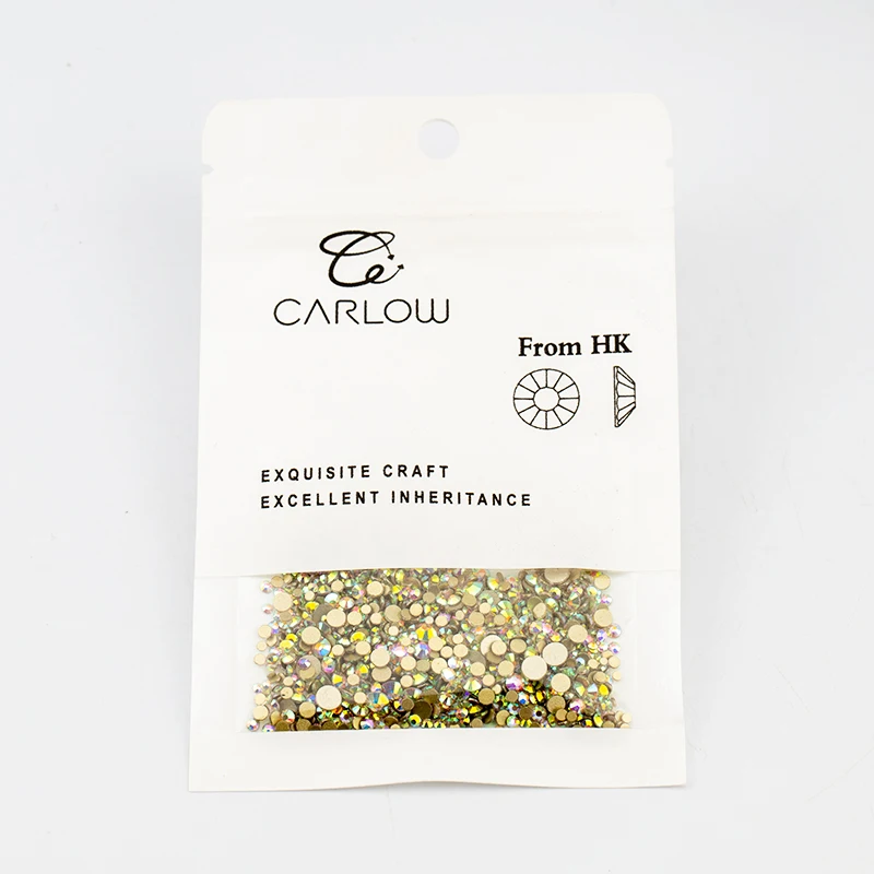 CARLOW SS4-SS20 47 цветов без исправления хрустальное стекло стразы золотые камни с плоской задней частью для рукоделия украшения ногтей