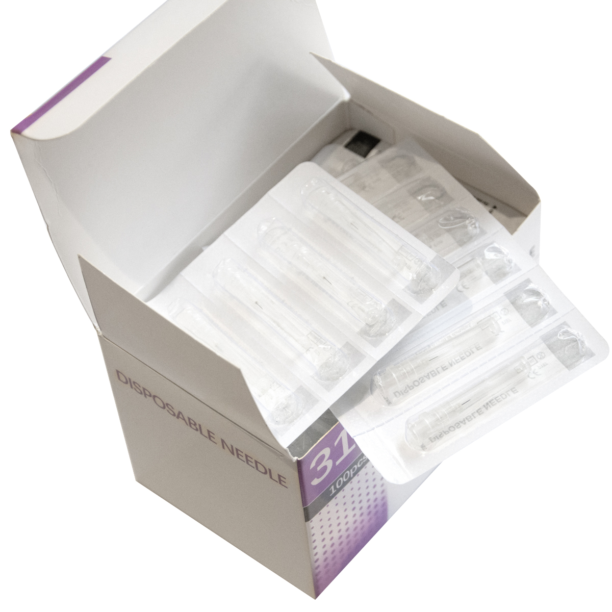 30G-34G aiguille indolore Piercing seringue transparente colle d'injection capuchon de pointe transparente aiguille d'injection pharmaceutique 1.5/2.5/4/6mm