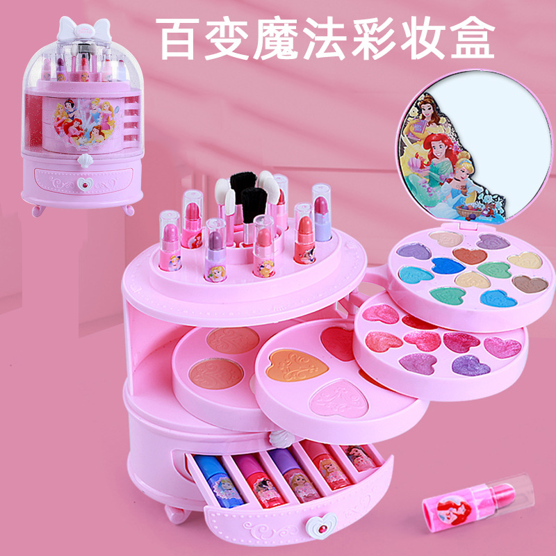 Disney mädchen meerjungfrau prinzessin elsa Kosmetik Make up set polnischen Schönheit make-up box Mit original box kinder Weihnachten geschenk