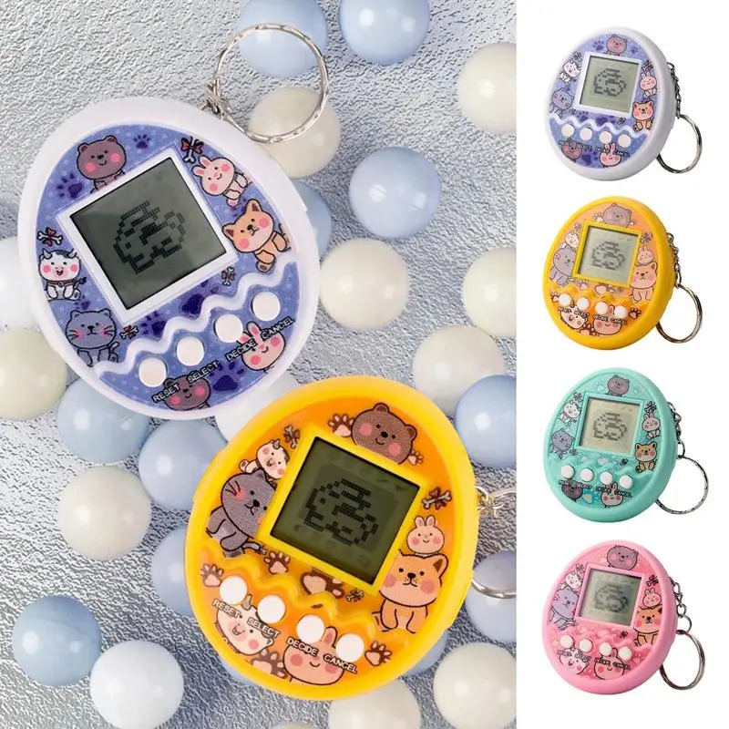 1 pçs animais de estimação eletrônicos transparentes tamagotchi nostálgico 168 animais de estimação em um virtual cyber digital brinquedos para animais de estimação pixel engraçado jogar brinquedos