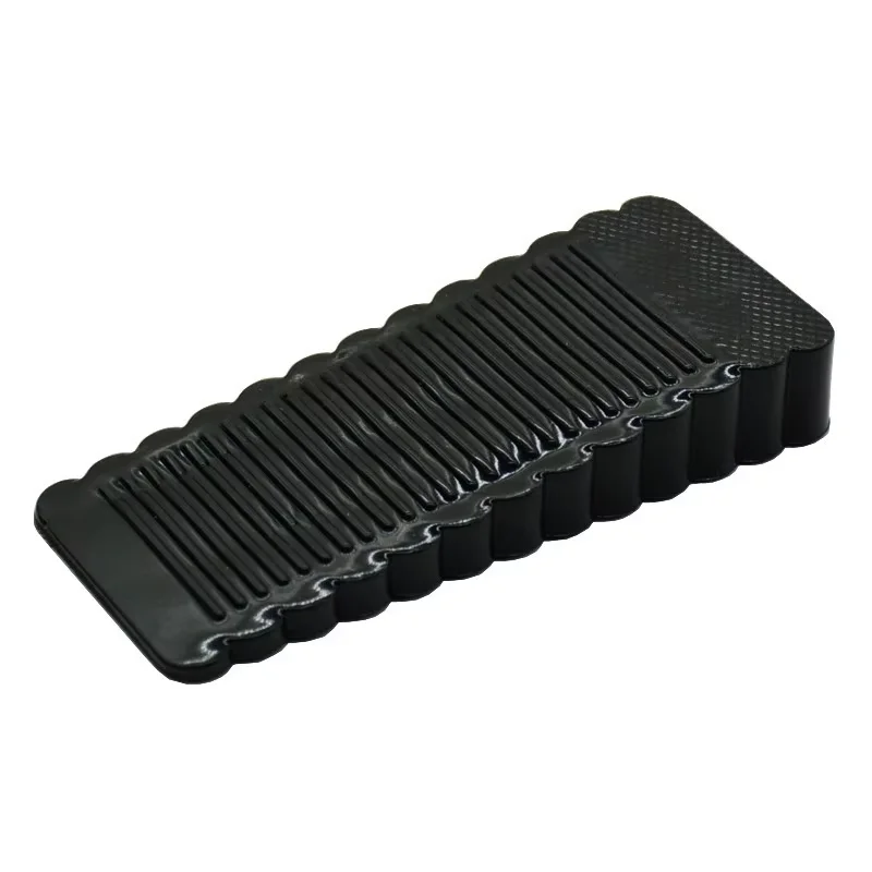 Silicone Door Stopper Reusable Shock Absorbent Block Wedge Doorstops Door Handle Stopper Home Office Door Anti-collision Stopper