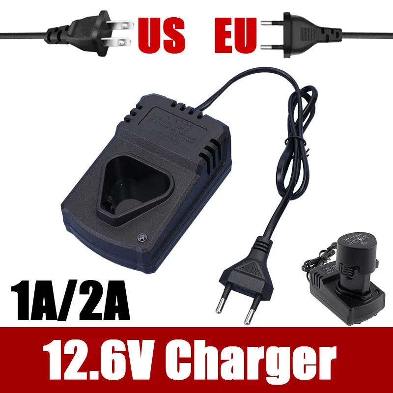Część do elektronarzędzi EU/US Ładowarka akumulatorowa 12V Li-Ion Obsługa 110-240V Do szlifierki kątowej 12,6V Wiertarki elektrycznej Klucza udarowego Narzędzi elektrycznych