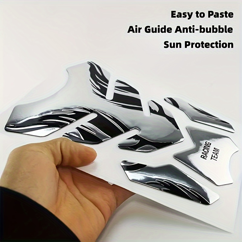 3D Gas Tank Protector for Motorcycle Tank Pad Decal PVC Soft Rubber Tank Pad Protector Sticker Anti Slip Waterproof Sticker Moto