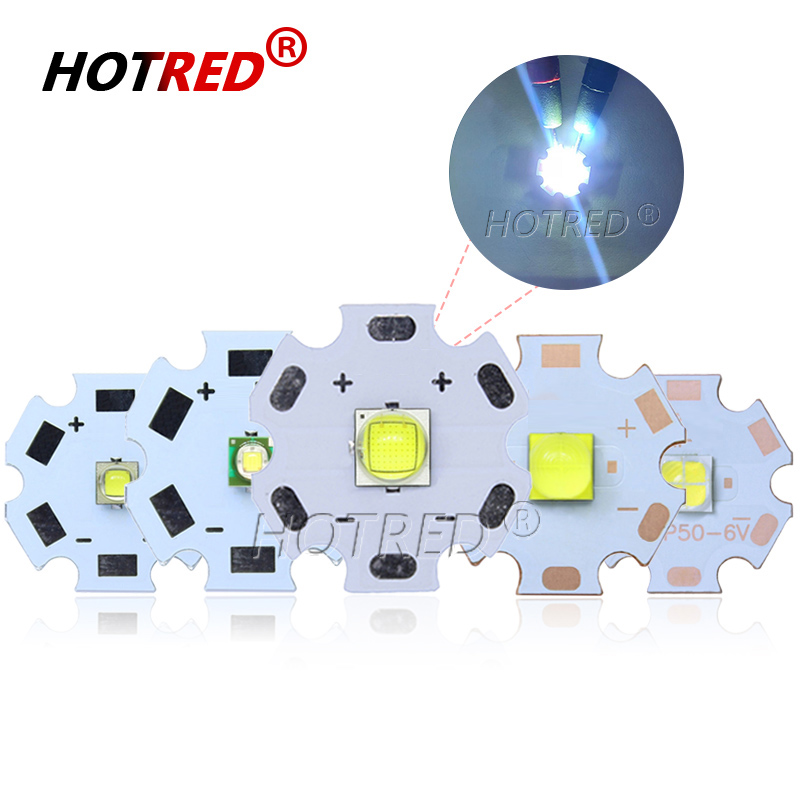 Cao Cấp LED 3W 5W 10W 18W 3535 XPE 5050 XML2 XHP50 T6 3V 6V Lạnh Trắng Đính Hạt Đèn Tự Làm Cho Đèn Pin Xe Đạp Xe Câu Cá Đèn Pin