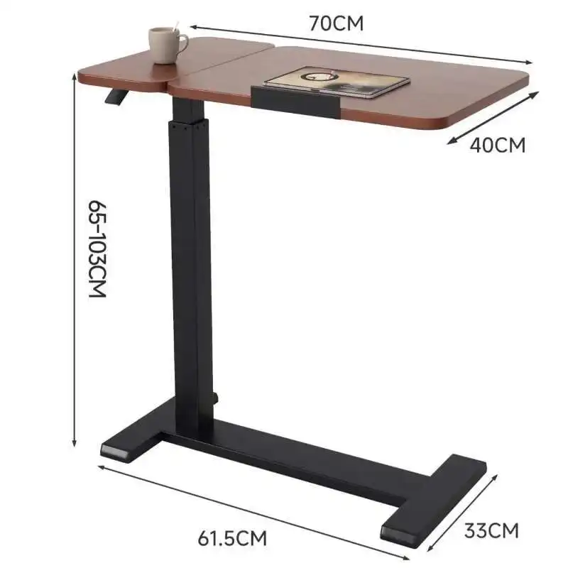 Portable Folding Laptop Desk Mini Foldable Folding Table with Lap Desk Reading Holder Height Adjustment Table Furniture 침대 테이블
