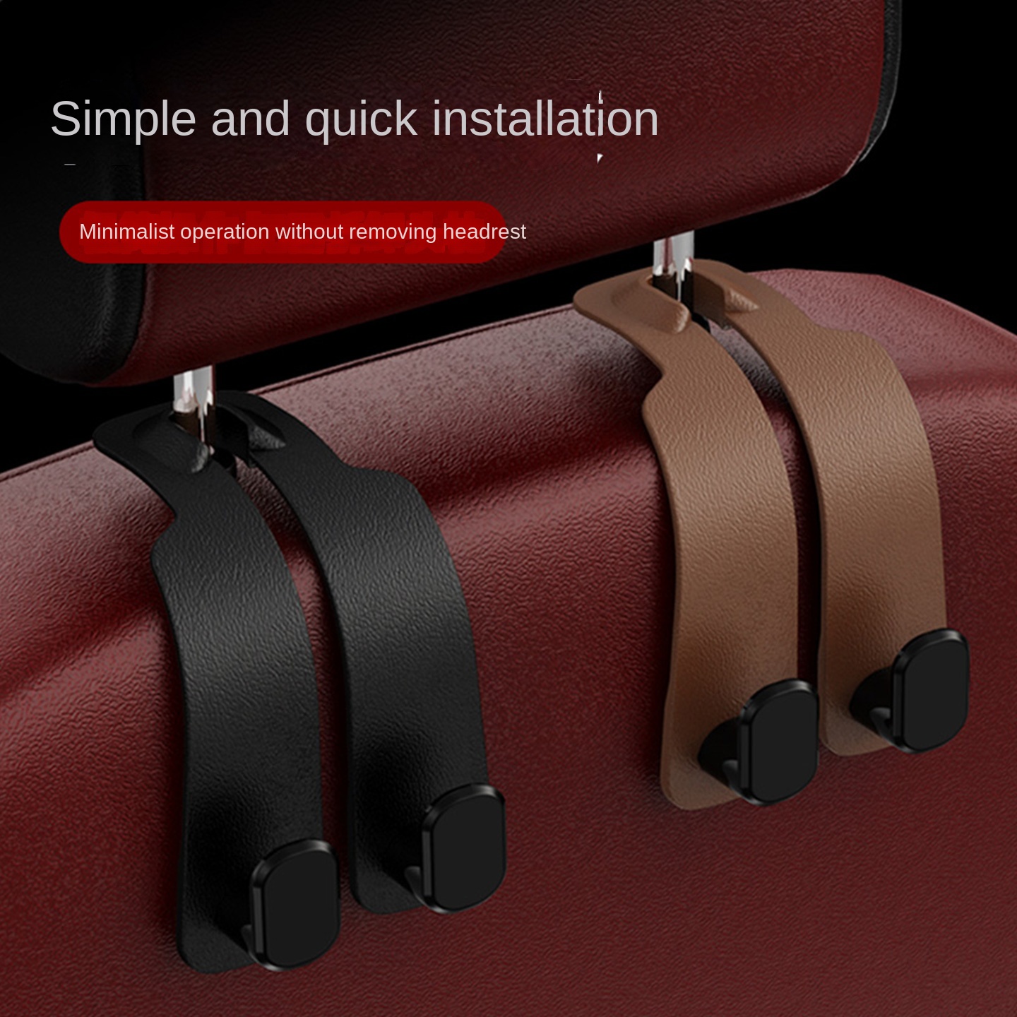 Autositz, weicher Haken, Auto-Rücksitz, Rückenlehne, Auto, Autozubehör vorne und hinten, multifunktionaler kleiner Haken