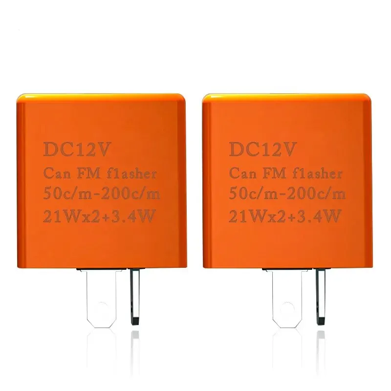 2pin Motorfiets Led Flasher Relais Instelbare Frequentie Van Richtingaanwijzer Knipperindicator Flasher Relais Voor Motoraccessoires