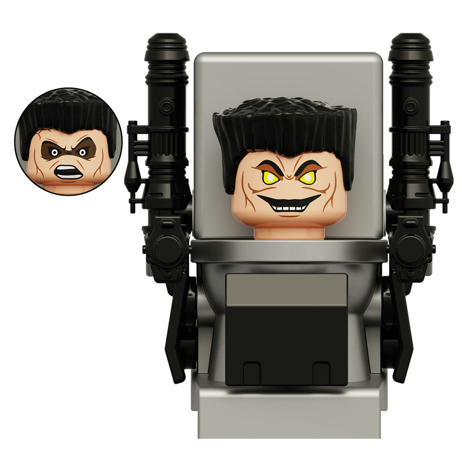 Мини Skibidi Туалет Человек Фигурка Аниме Блок Игрушки TvMan Plus Titan Оператор Спикерман Кирпичи Модель Игрушки Детские Подарки На День Рождения