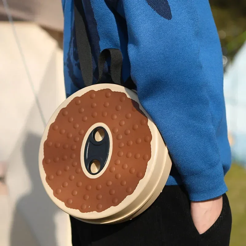 Outdoor Folding Stool with Soft Glue Queue Up  Portable Telescoping Travel Camping Fishing Bearing Strength Small Size