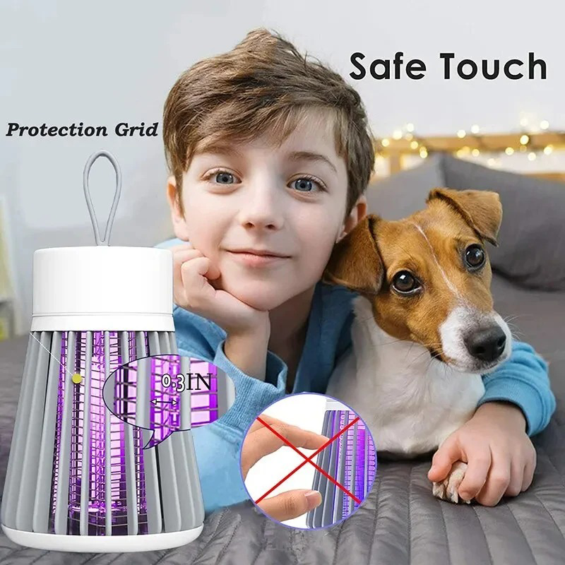 Scossa elettrica Lampada antizanzare Luce UV Anti Trappola per zanzare per camera da letto Uso di campeggio esterno Uccide le passeggini Vespe Gnats Altro