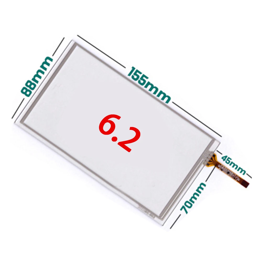 155*88 for Car DVD Navigation Display Module 6.2 Inch Resistive Touch Screen HSD062IDW1