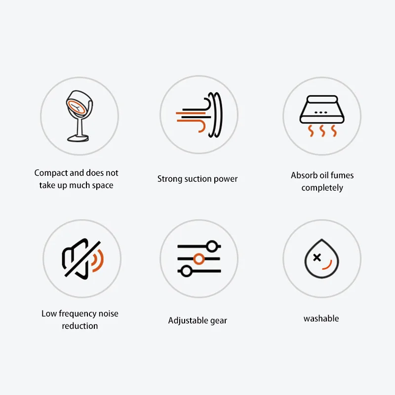 Mini Afzuigkap Afzuigkap Draagbare USB Opladen Desktop Afzuigkap Verstelbare Hoek voor BBQ Hot Pot Keukenapparatuur