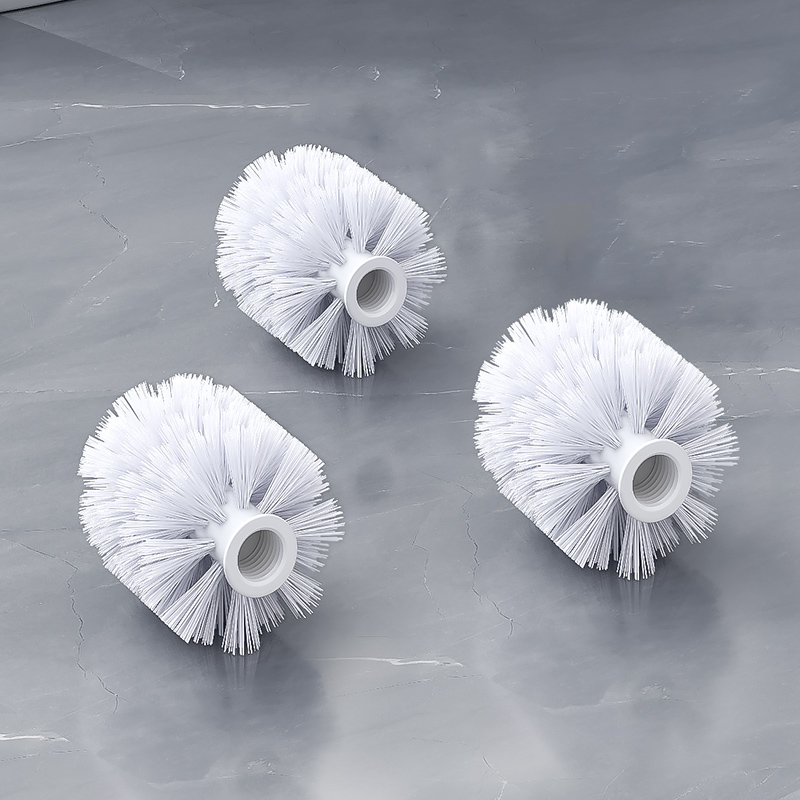 1 PC Replacement for Bathroom Cleaning Toilet Brush White and Black Head Hold Bathroom Tool