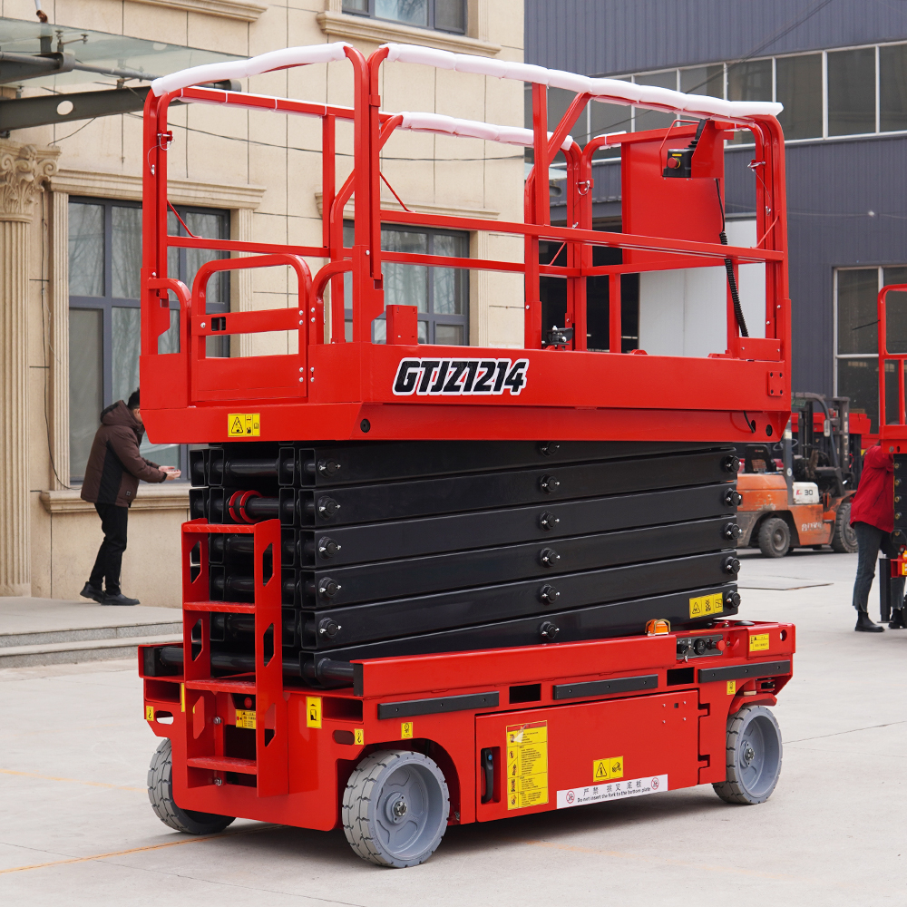 ขายร้อนไฮดรอลิกแบบพกพา Lift Platform Mini Scissor Lift โต๊ะทํางานสําหรับงานทางอากาศ