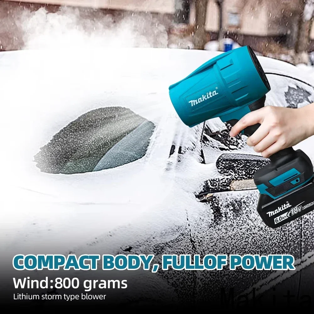 Makita 30000RPM ventilador violento Turbo Jet ventilador 18V plumero de aire eléctrico velocidad del viento Turbo recargable con herramienta de limpieza de coche ligera
