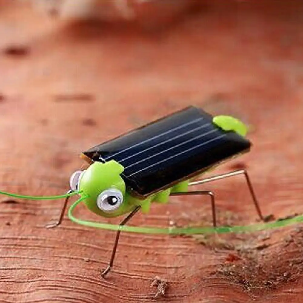 Creative Fun Solar Power Robot Insect Locust Grasshopper Kids Educational Toy Teaching Resources