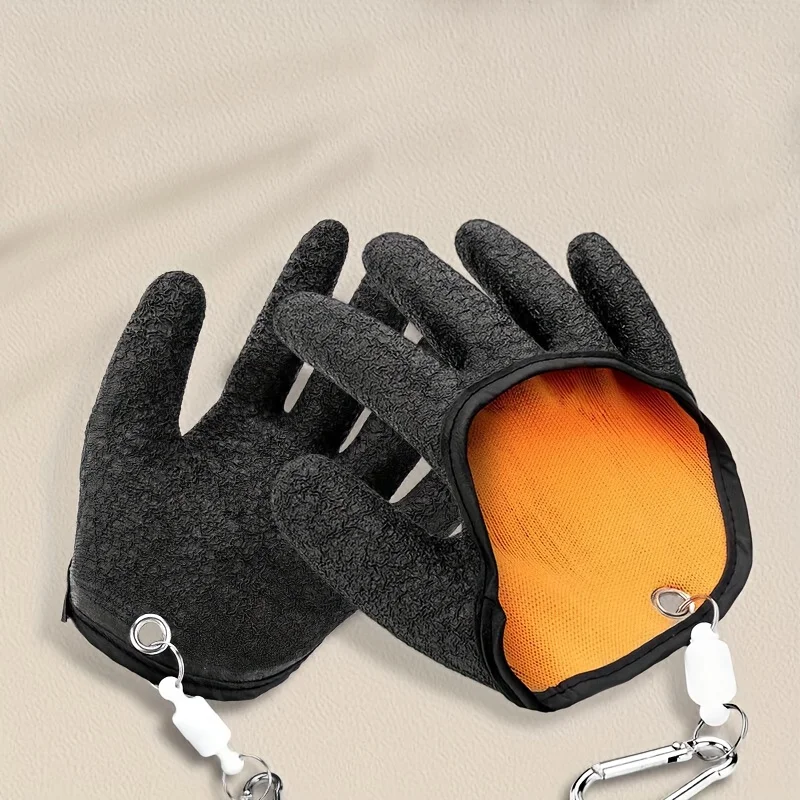 Guantes de pesca con liberación magnética, antideslizantes, impermeables
