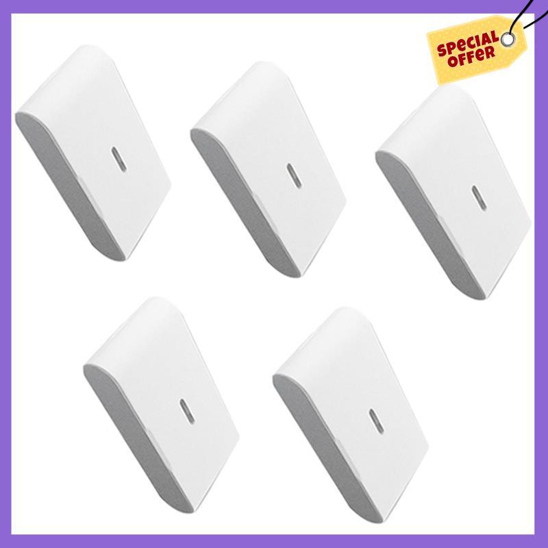 -A96Z 5Pcs 433Mhz Wireless Vibration Glass Break Detector, Adjustable Sensitivity, Compatible With Alarm Systems