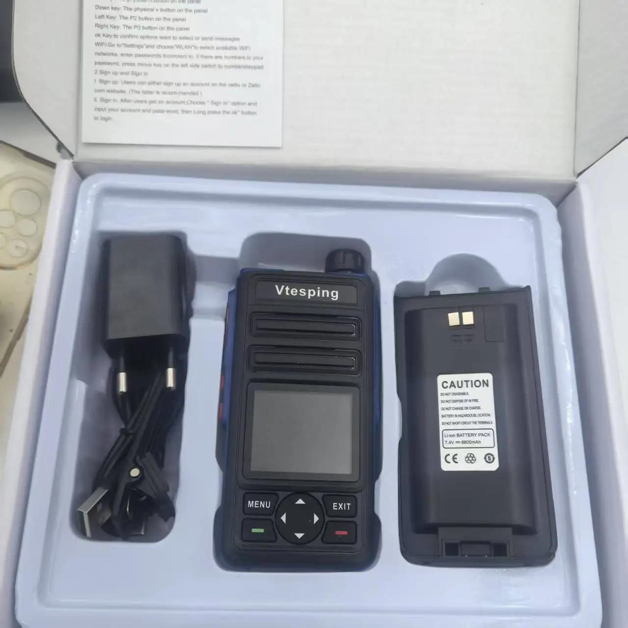 Radio 4G zello WALKIE TALKIE SIM WIFI + Bluetooth Android 4.4
