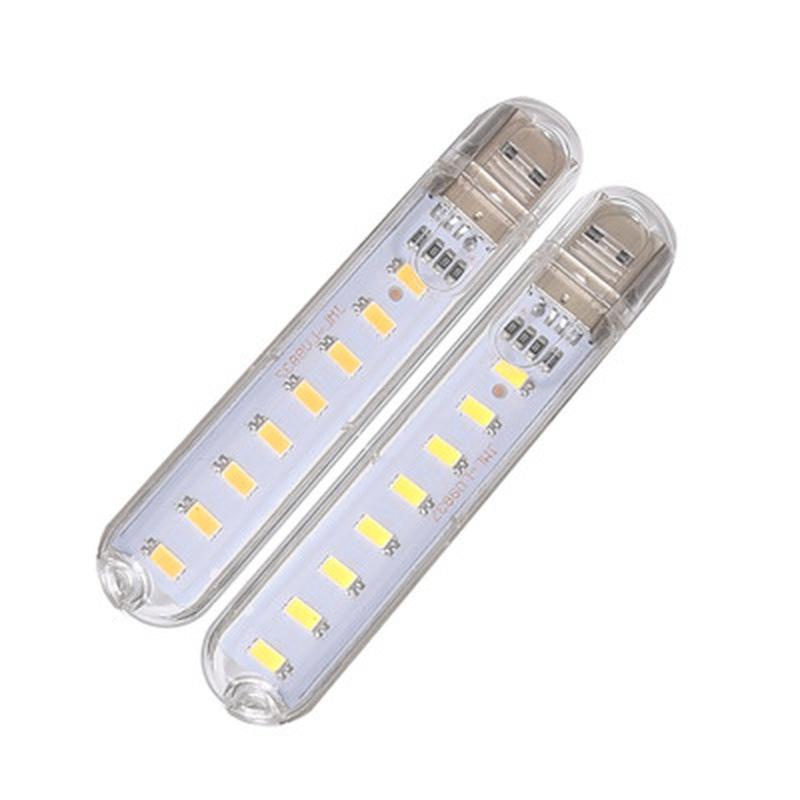 1 Pcs 8 LED Mini Portable USB Lamp DC 5V Camping USB Lighting for PC Laptop Mobile Power Bank Gadget