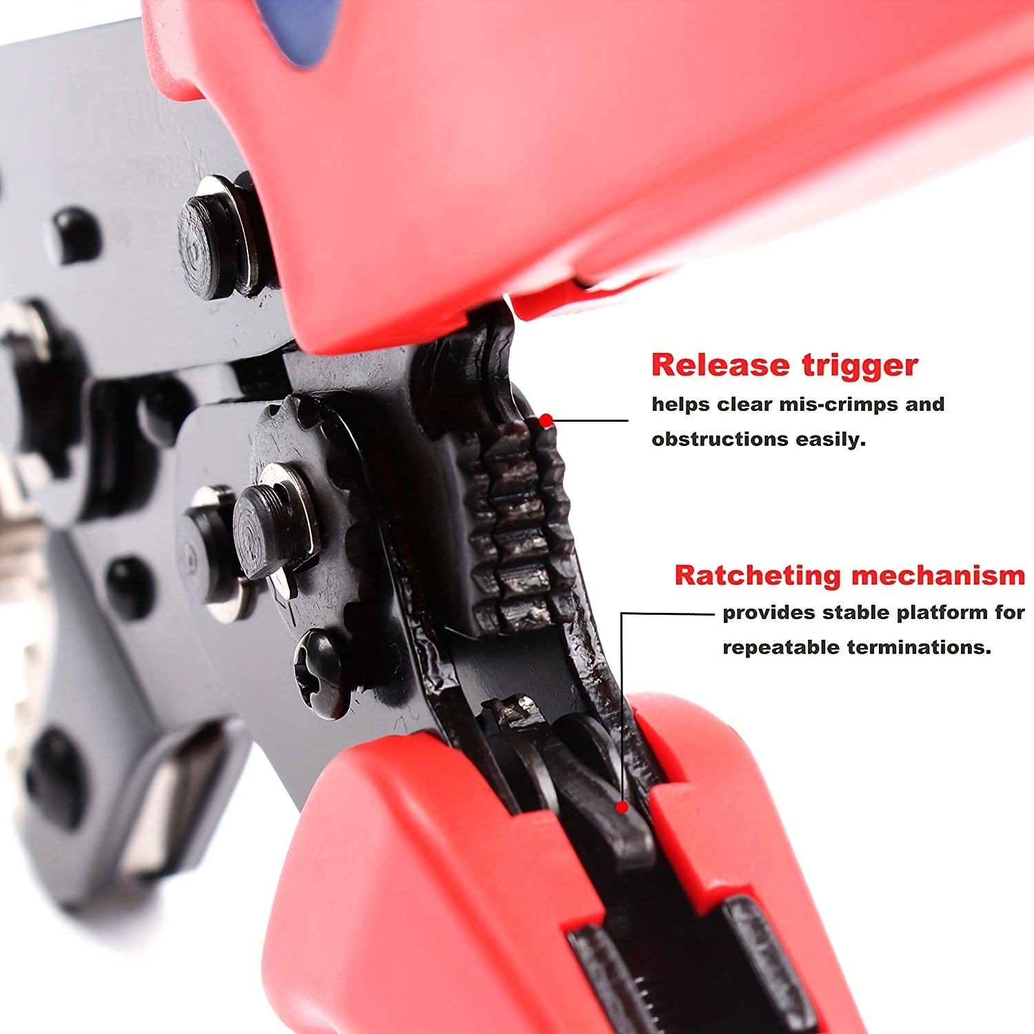 1pc SN-58B alicate crimper de catraca de fio, 0.25-1.5mm2 AWG23-16 para fio de ligação dupont, terminais